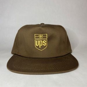 Vintage UPS Parcel Emblems and Caps Baseball Hat Mint Made in the USA